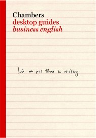 Chambers Desktop Guides: Business English (epub edition)