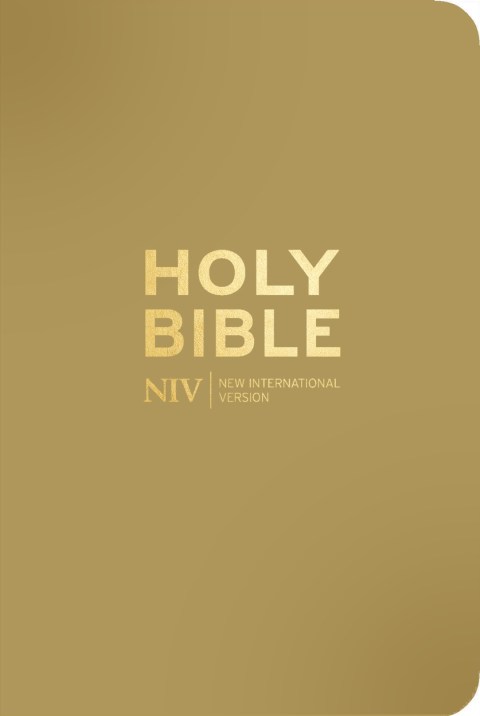 NIV Pocket Latte Bible with Gold Zip